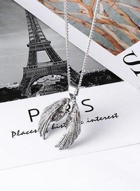 嘻哈街舞学生情侣生日礼物饰品潮男女潮品天使恶魔翅膀项链子