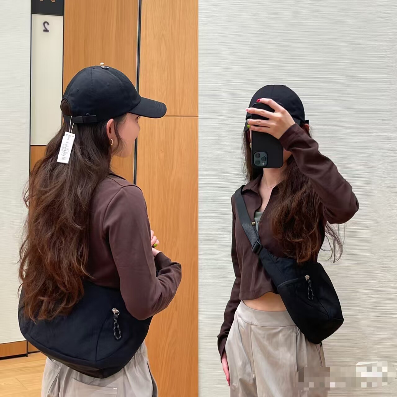 lululemon直邮 Slouchy Sling Bag 3L/ 6L /13L 斜挎运动牛角包图片