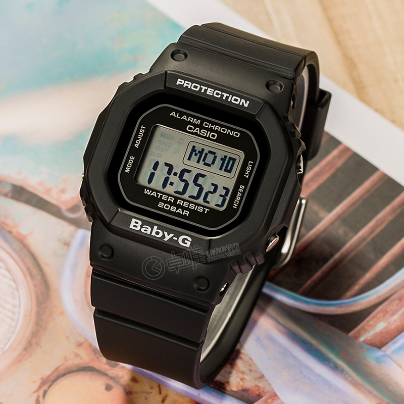 卡西欧防水复古小方块女士手表