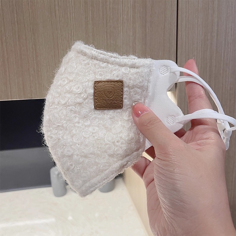 冬季卷绒3D立体保暖口罩高颜值潮