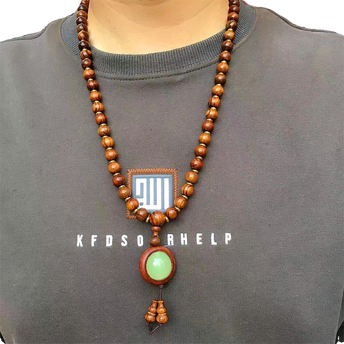 越南黄花梨夜明珠手串项链佛珠