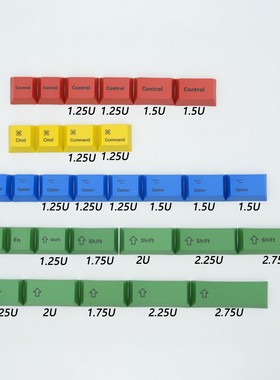 GANSS高斯MAC系统增补键键帽大碳DOLCH蓝白橙粉笔伯爵红灰白配色