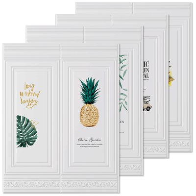 墙纸自粘3d立体踢脚线卧室