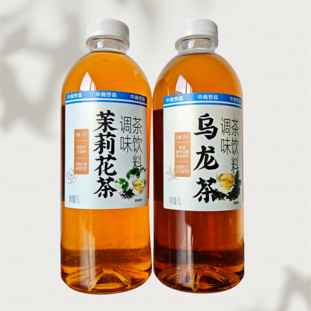临期有丛气中商罗森乌龙茶茉莉花茶调味茶饮料1L装家庭装0糖0卡图片