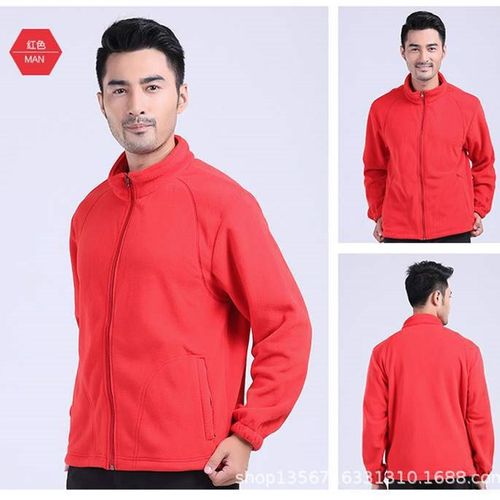 户外抓绒衣男女秋冬儿童摇粒绒外套冲锋衣内胆团体服装可印绣logo