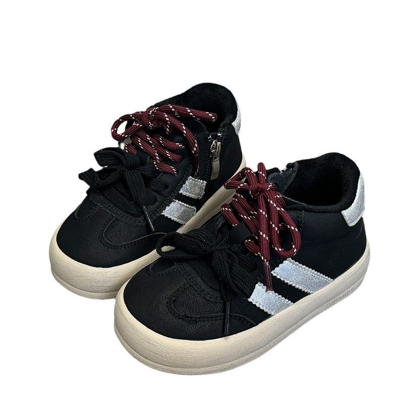 儿童中帮加绒板鞋2024冬季新款男童保暖擦色休闲鞋女童韩版德训鞋,童鞋/婴儿鞋/亲子鞋,板鞋,淘宝优惠券,粉丝福利购,淘宝优惠卷