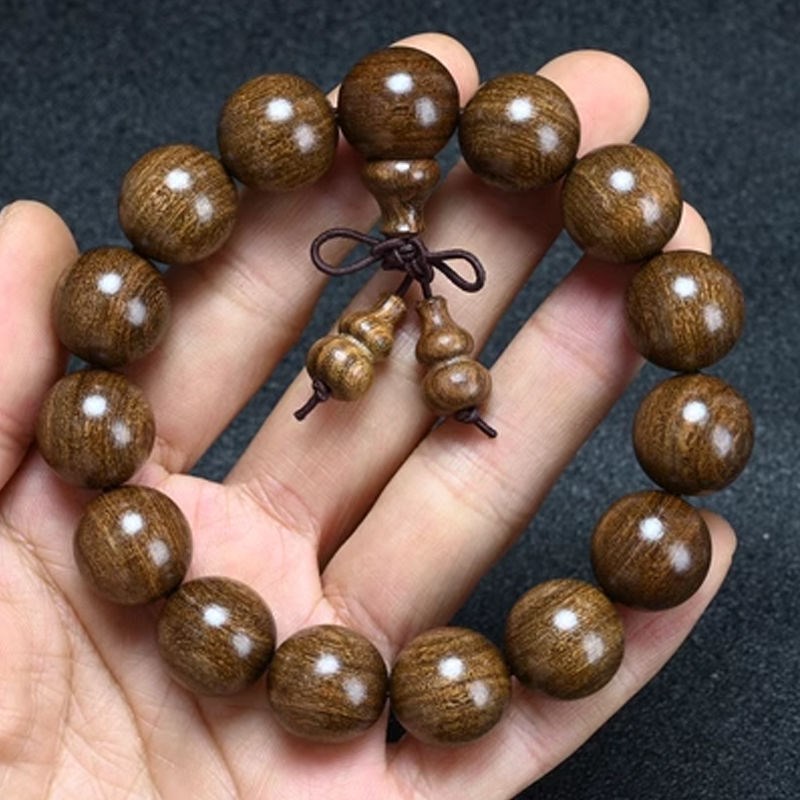 金丝檀木佛珠手串文玩手串手串男女情侣手串108念珠手链沉水檀木