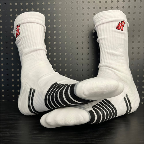 NlCE夏季篮球袜专业训练精英男款长筒毛巾底防滑吸汗透气运动袜