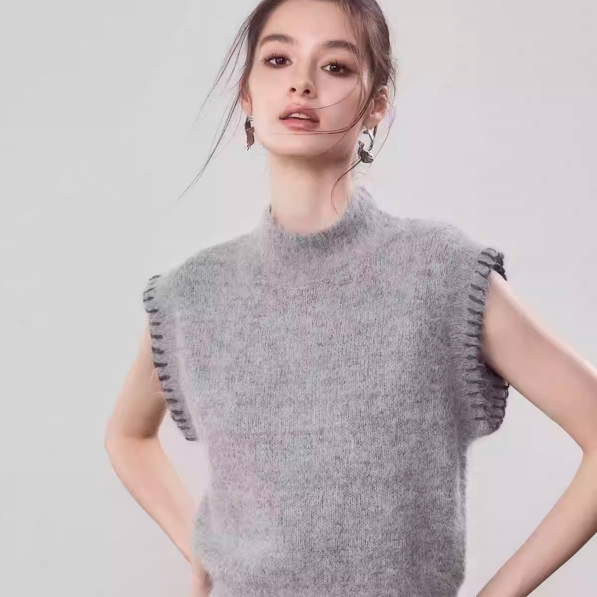 羊驼毛马甲MonMystere