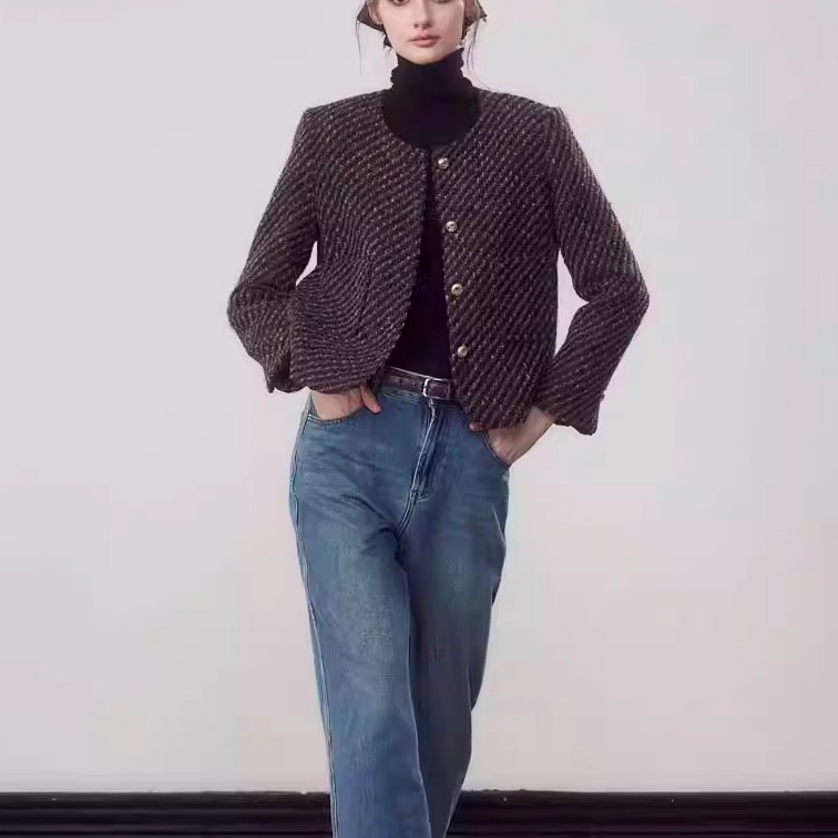 小众短款设计感轻熟厚外套冷淡系