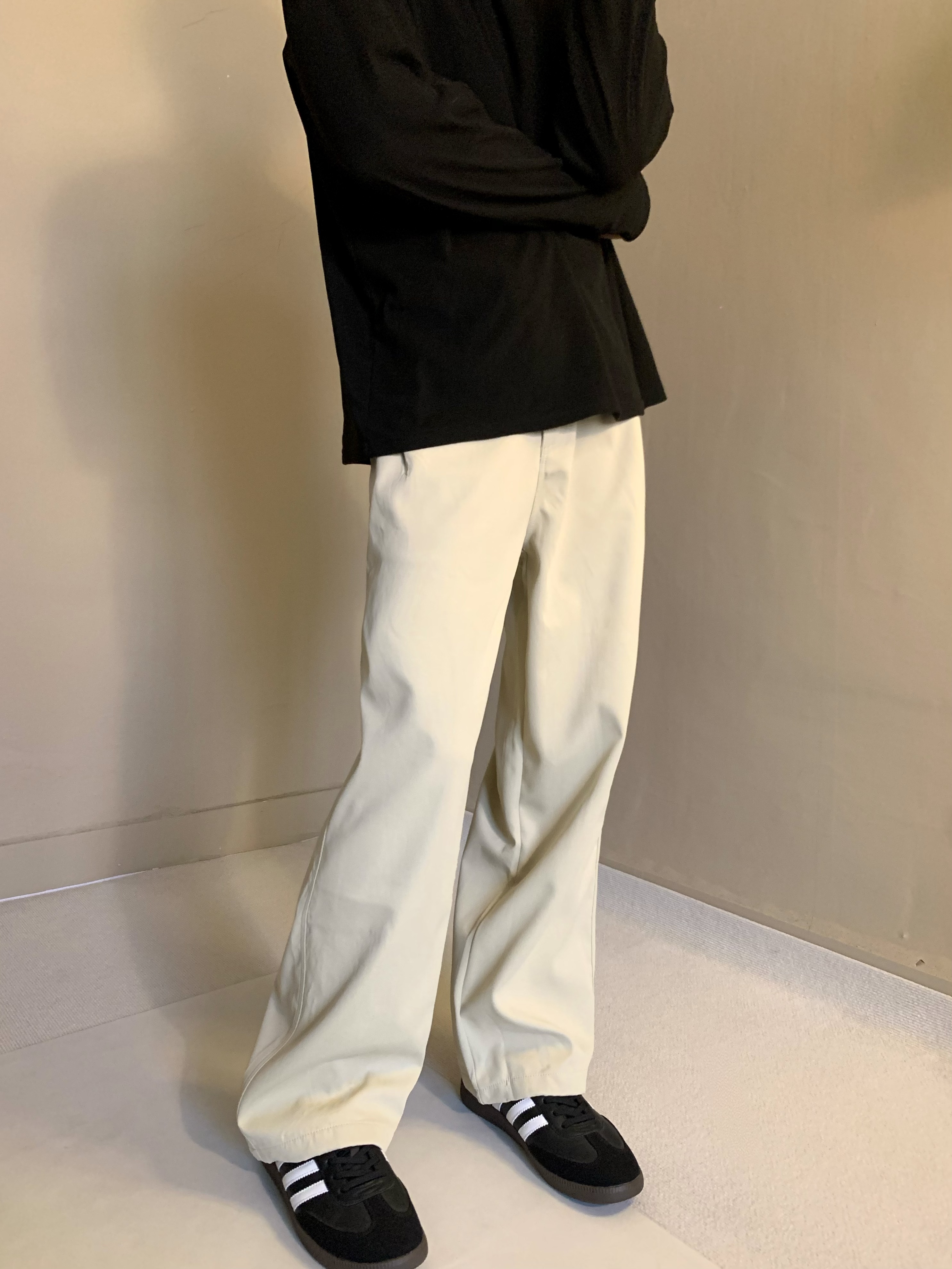 美式复古工装裤男女潮牌廓形拖地休闲裤日系老钱风水洗阔腿长裤潮