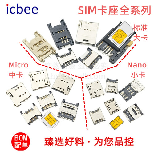 电动车GPS电话手表SIM卡槽全系列