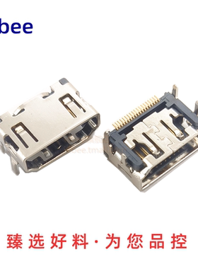 HDMI连接器短体9.5mm高清视频线母座视频显示DP插座分频器插口