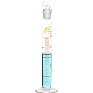 玻璃具塞量筒10 25 50 100 250 500 1000 2000ml 透明带刻度测量液体工具