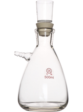 玻璃简易真空抽滤装置上嘴抽滤瓶250-1000ml砂芯坩埚30-100ml胶塞 橡胶管过滤器实验室学校化学教学化玻器材