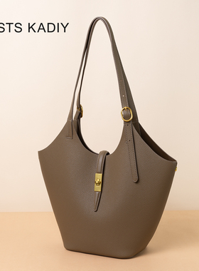 COSTS KADY高级感复古手提包女2025新款小众单肩水桶大容量托特包