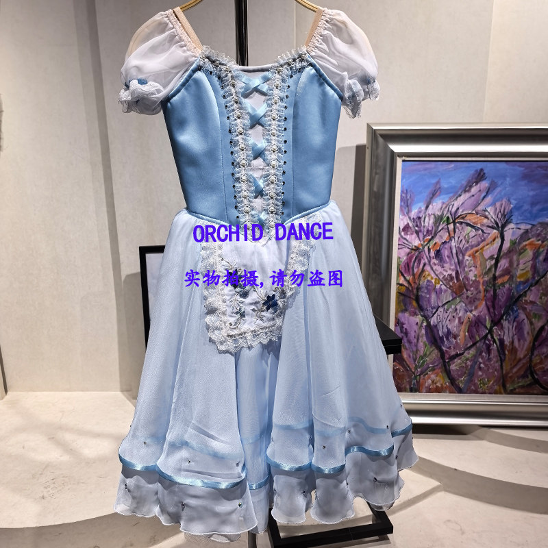 兰之舞吉赛尔关不住的女儿变奏芭蕾裙儿童成人专业定制演出长纱裙