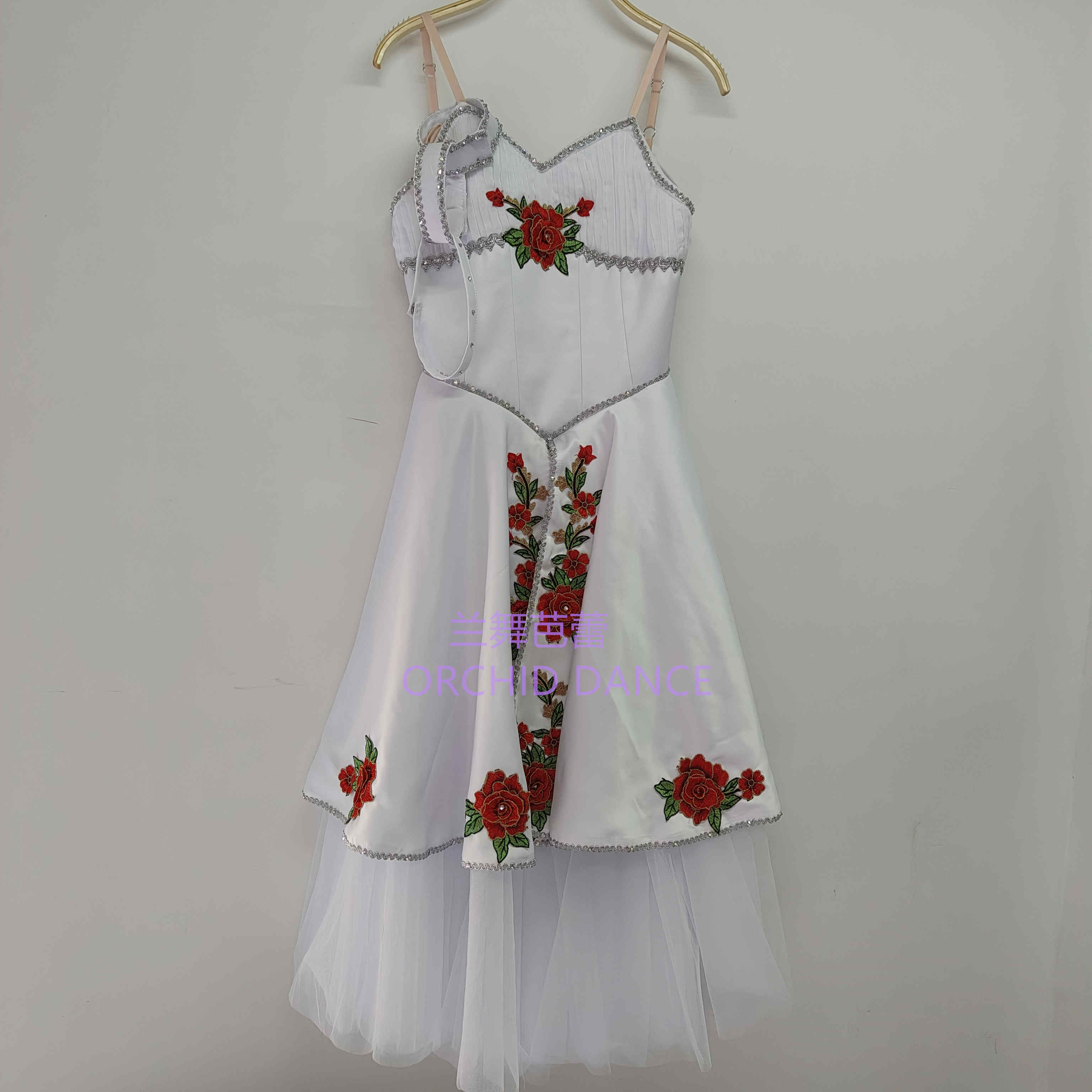 花神的苏醒芭蕾舞长纱裙青少年比赛服春天与鲜花女神女变奏演出服