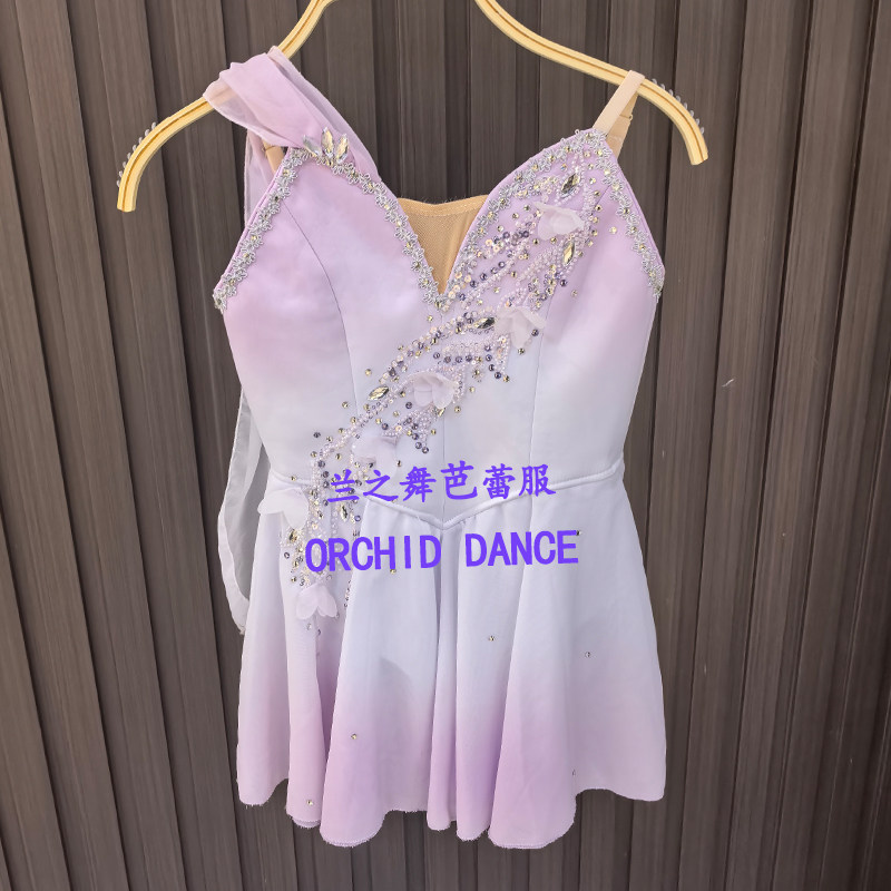 丘比特魔符女变奏芭蕾裙粉色演出短裙大人儿童专业定制表演比赛服