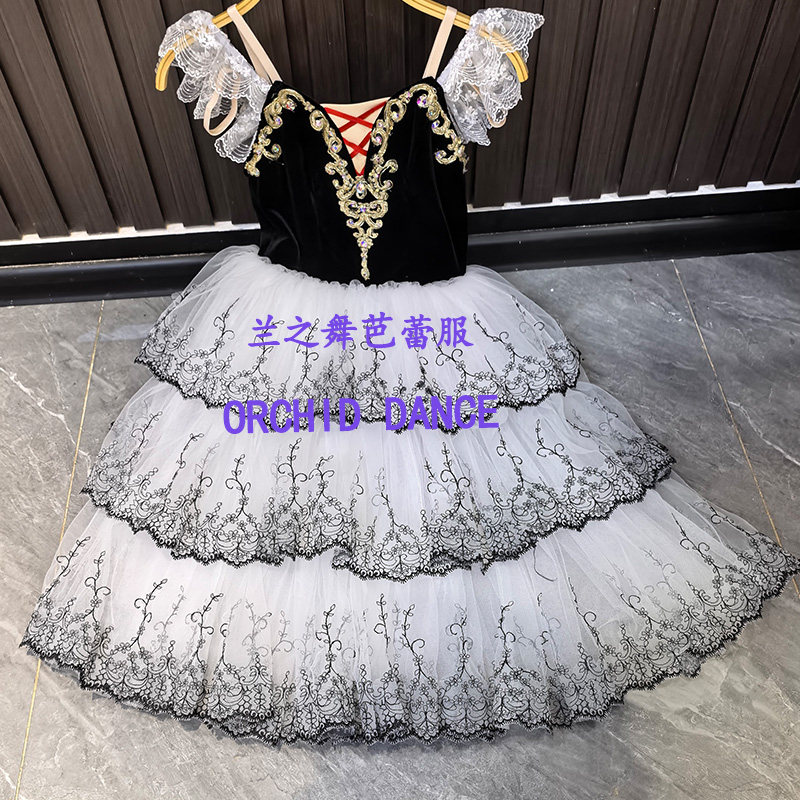 唐吉可德演出长纱裙黑白简易版大人儿童表演服群舞定制比赛表演服,个性定制/设计服务/DIY,舞台演出/舞蹈服装定制/加工,淘宝优惠券,粉丝福利购,淘宝优惠卷