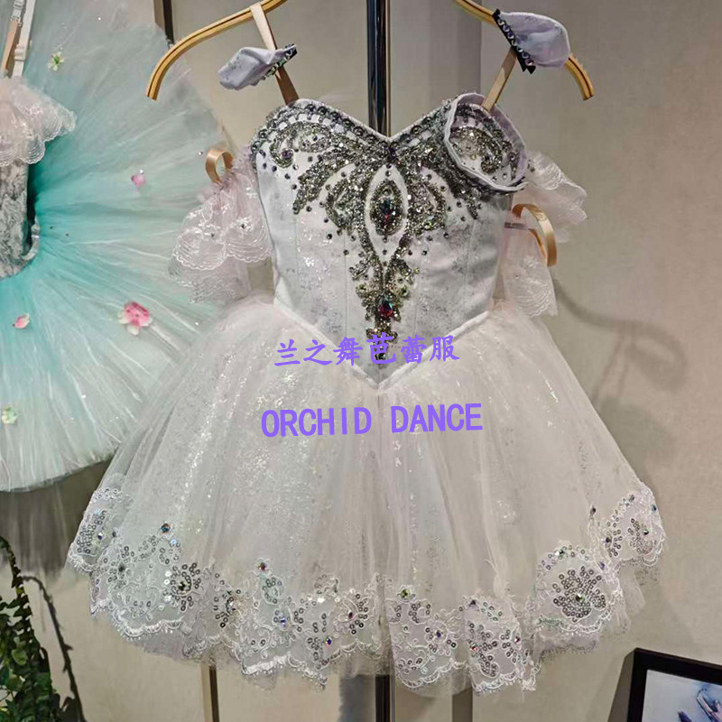 兰舞玩具猫短款芭蕾舞裙演出服儿童女童专业定制蓬蓬裙表演比赛服