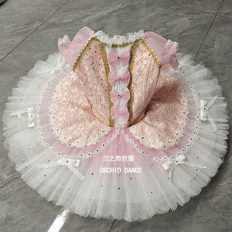 玩偶仙子芭蕾舞裙儿童大人比赛服