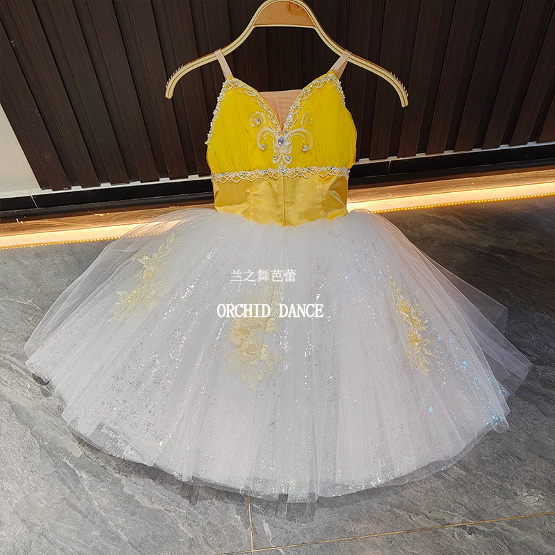 简易版演出长裙大人儿童演出服