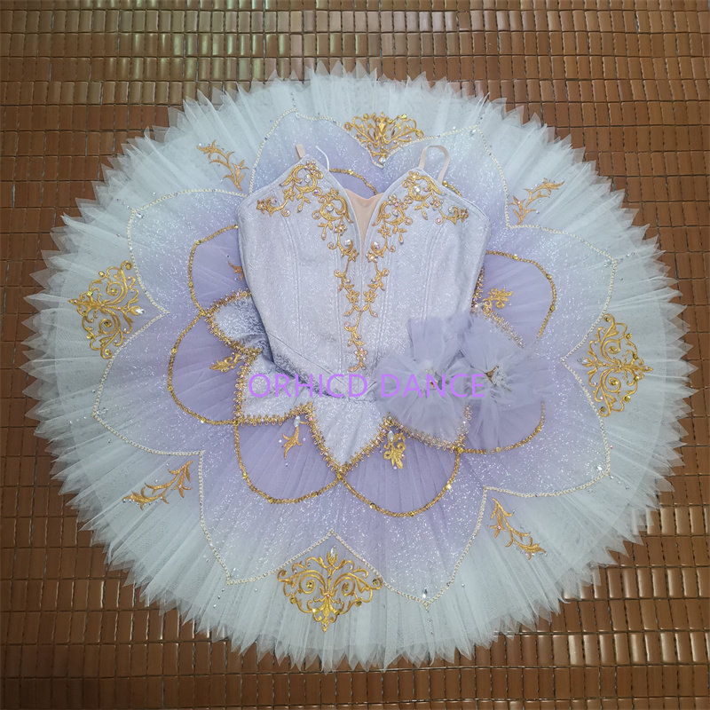 儿童定制紫丁香睡美人芭蕾演出服