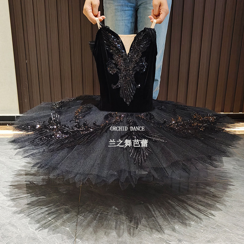 兰之舞简易版芭蕾舞裙黑天鹅变奏女演出tutu裙群舞定制比赛表演服