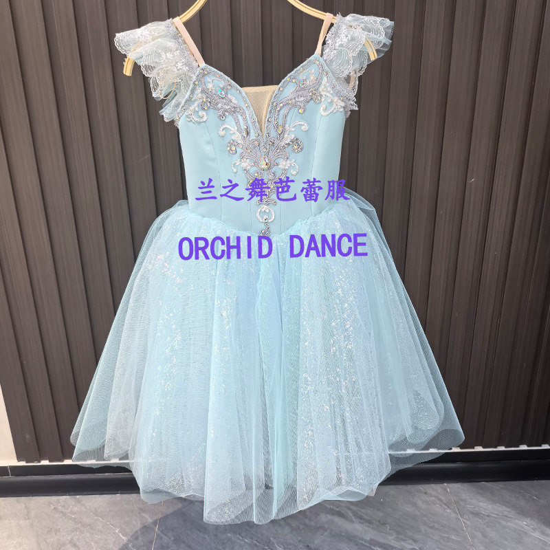 兰之舞简易版吉赛尔葛蓓莉亚芭蕾舞裙大人儿童定制比赛服演出长裙