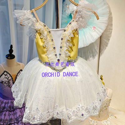 兰之舞玩具猫女变奏芭蕾舞裙短款蓬蓬裙演出服儿童定制比赛表演服