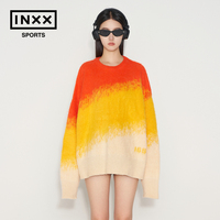 ISS BY INXX SPORTS 宽松毛衣马海毛针织衫男女同款慵懒风渐变