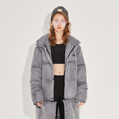 原创潮牌简约情侣下摆可拆卸长款 inxx sports2025年冬季 棉服