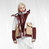 sports2025奶奶冬季 原创潮牌冬情侣装 贴袋工装 inxx 风短款 棉服