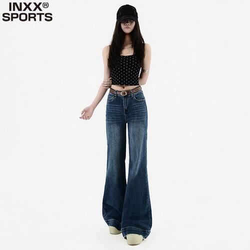 INXX SPORTS韩版辣妹微喇牛仔裤女秋季新款