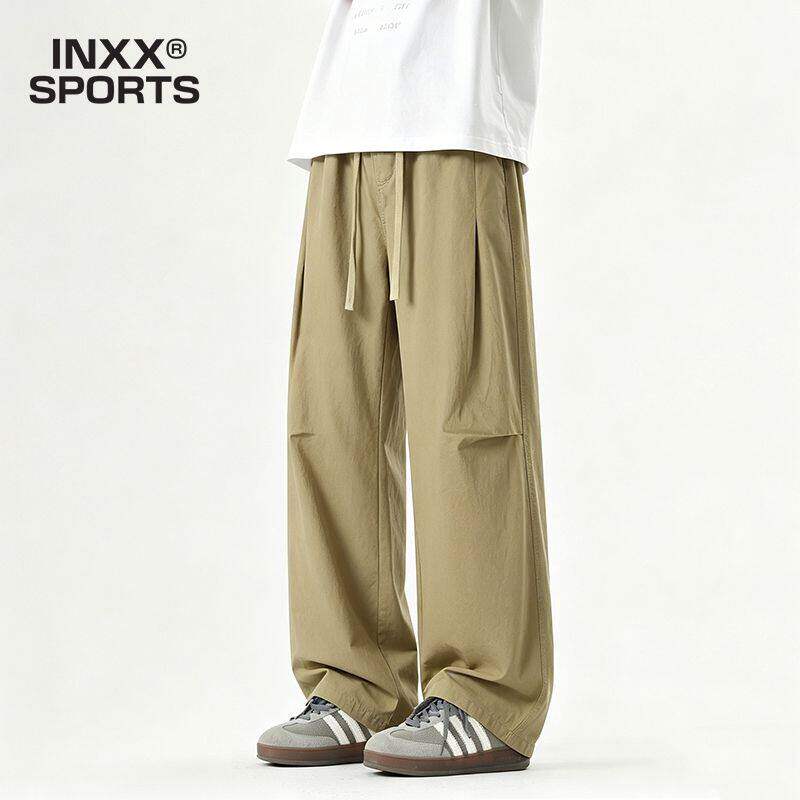INXX SPORTS美式复古垂感长裤男2026夏季新款直筒宽松长裤子男潮