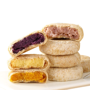 无加蔗糖全麦紫薯芋泥饼面包整箱早餐健康零食小吃休闲食品糕点心