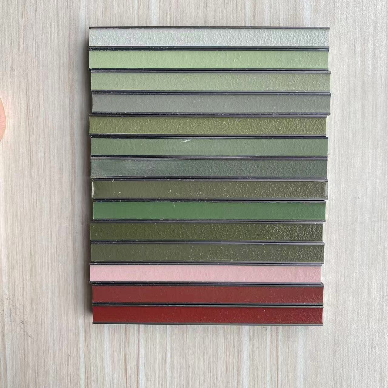 绿色瓷砖美缝配色氢化环氧彩砂式样可调色