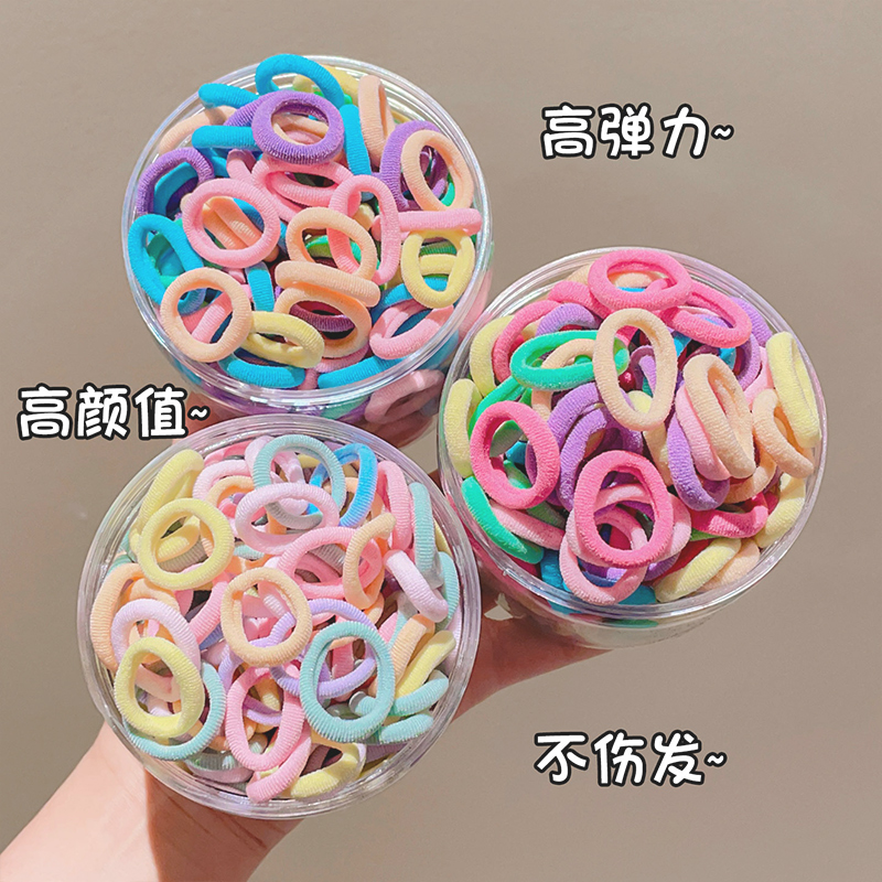 彩色橡皮筋儿童发圈不伤发