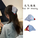 气满满三角抓夹甜美少女发夹鲨鱼夹后脑盘发饰头饰夹子新款 元 发饰