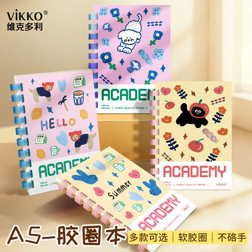 VIKKO维克多利A5卡通活页记事本