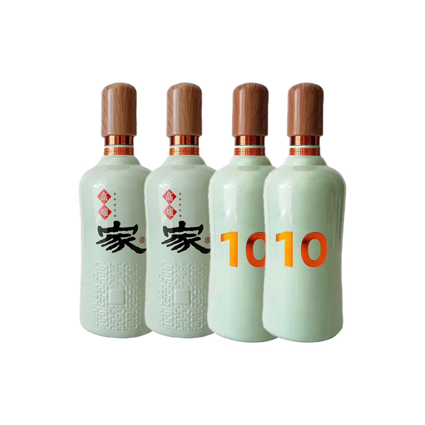 高炉家酒和谐10年青十年纯粮高度白酒自饮光瓶特价固态发酵高炉家