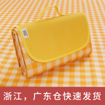 Picnic mat outdoor portable ins wind net red waterproof outing fold WATERPROOF PICNIC damp proof mat super large picnic cloth