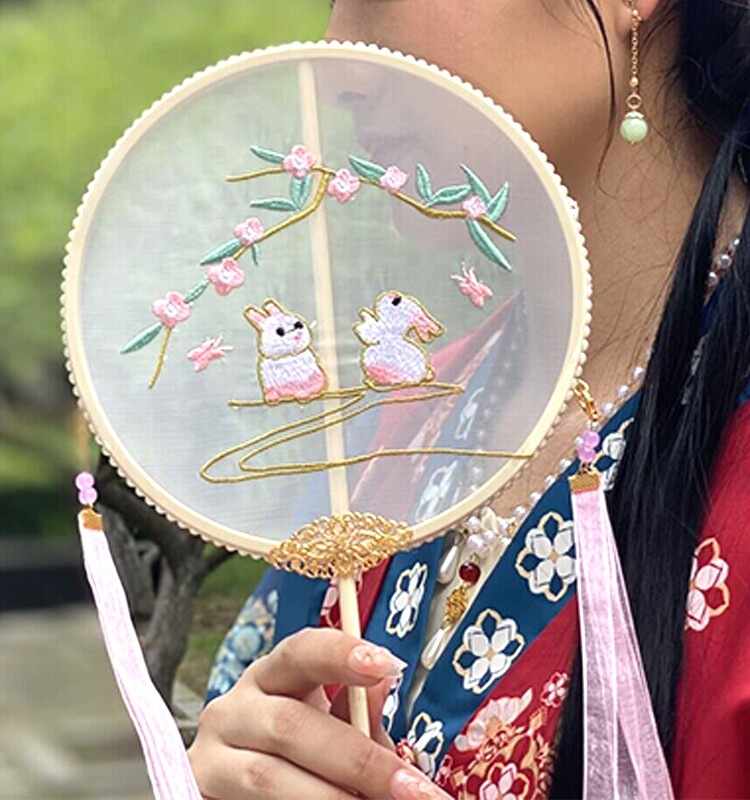 자수 DIY 수제 자수 팬 소재 패키지 골동품 리본 자수 스탬프 자수 SU 자수 HANFU 액세서리