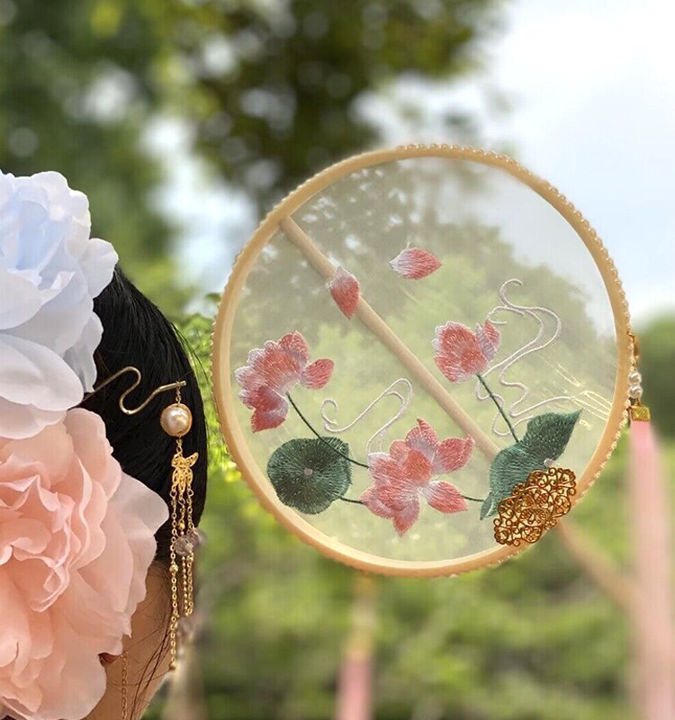 자수 DIY 수제 자수 팬 소재 패키지 골동품 리본 자수 스탬프 자수 SU 자수 HANFU 액세서리