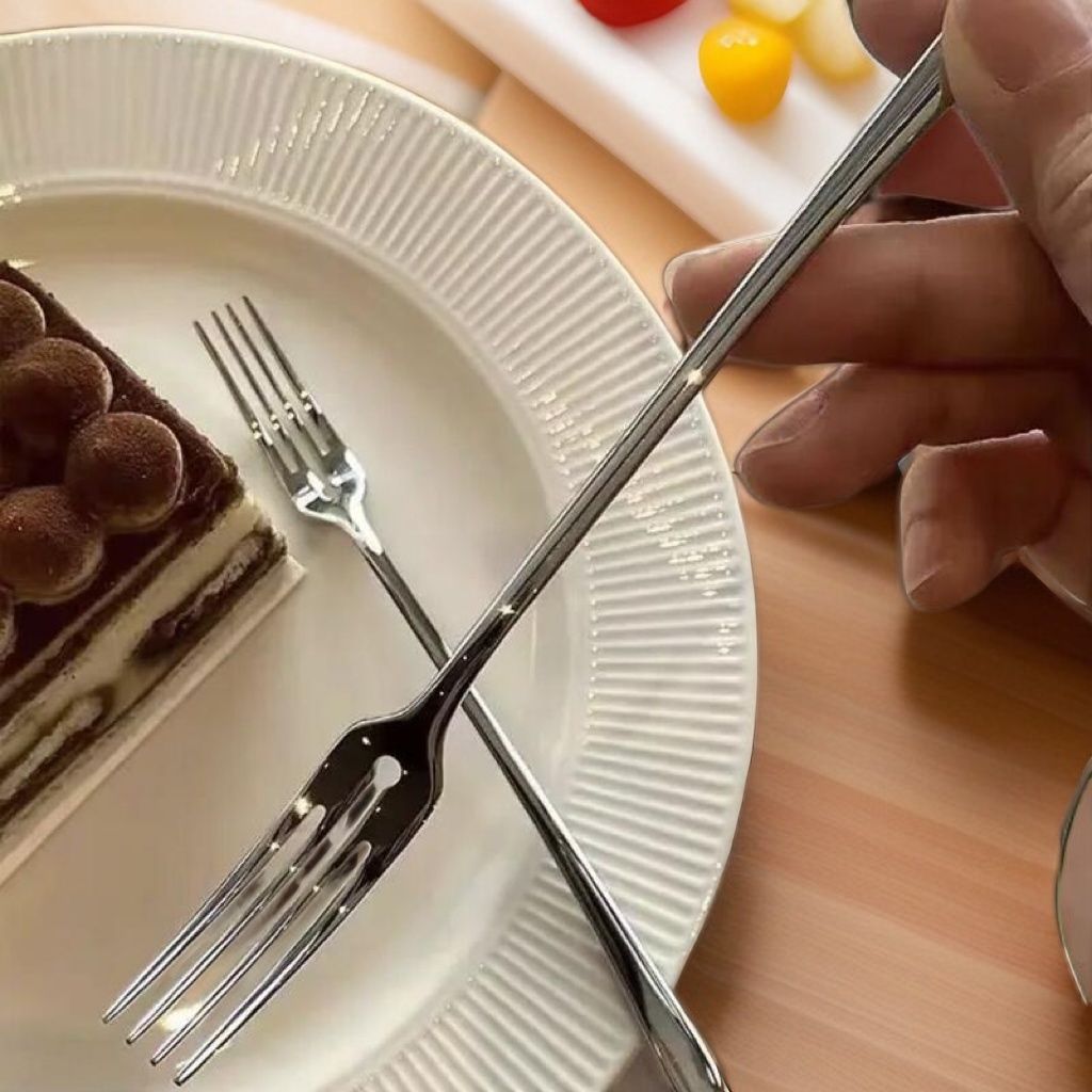 【老板娘自留款】高颜值304不锈钢水果叉网红摆拍聚餐吃蛋糕的叉