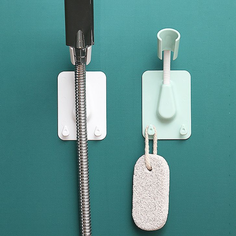 万向花洒支架免打孔固定器挂淋浴头儿童淋雨喷头浴室墙底座