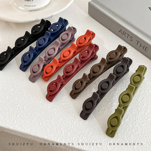 双层编发发夹女边夹头饰发卡网红2024新款刘海夹侧边碎发整理神器