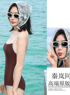 秦岚同款头巾法式仙气欧根纱刺绣三角巾百搭装饰多用蕾丝包头发带