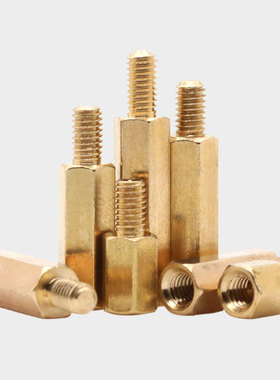 六角铜柱单头隔离柱双通铜螺柱螺丝M2M3M4M5*4/6/8/12/15-60+6CY